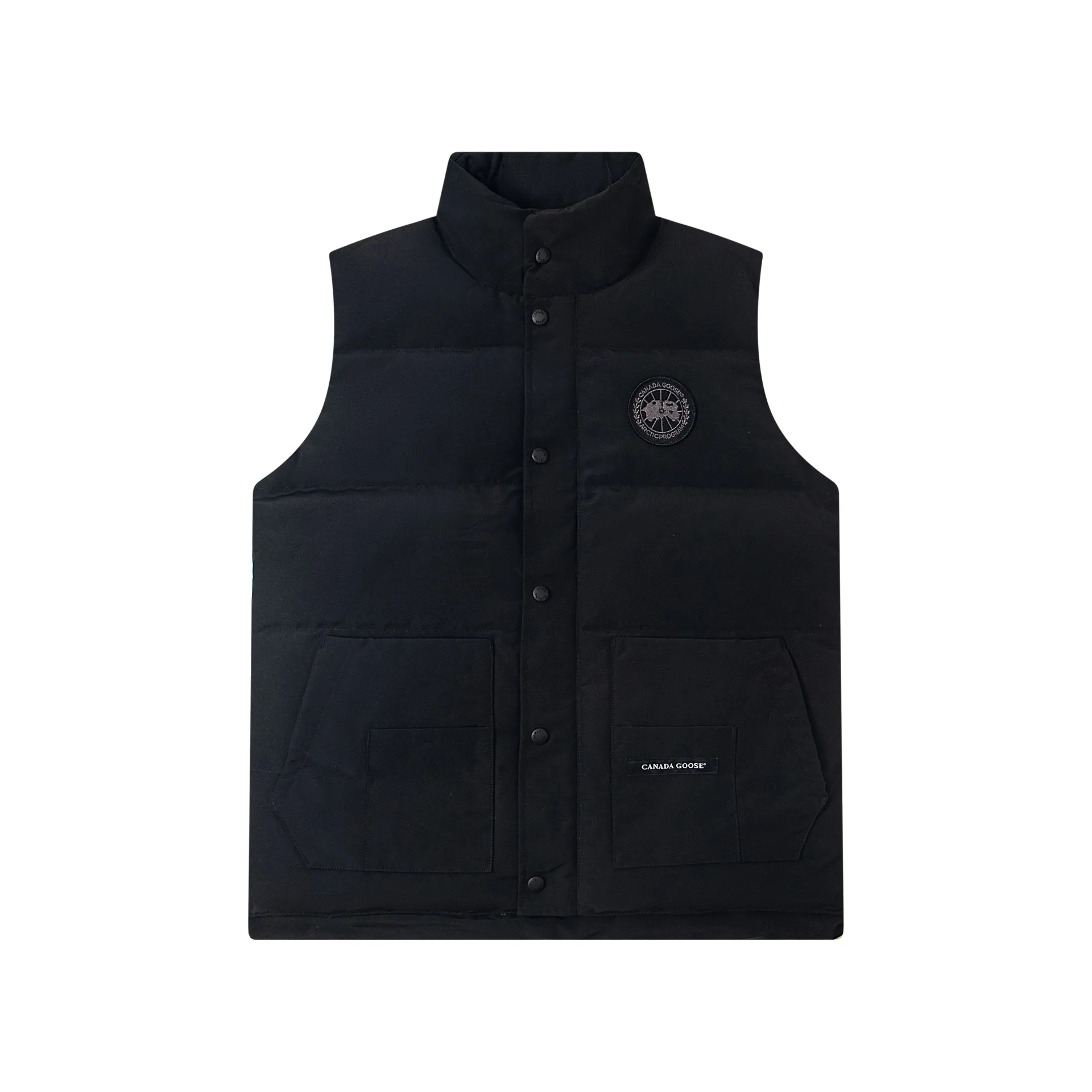 P370 Model No.: G116 Canada Goose classic down vest jacket top 1️⃣The authentic official website synchronizes the national standard 80 white duck down, never misleads such as 90 down or goose down, 100% nylon nylon lining double double-layer sealing design to prevent velvet running, the collar and pockets are made of top-grade polar fleece to keep warm and comfortable! Yoshida YKK provides original custom-made electroplated sliders. YKK two-way lockable zippers are tight and smooth and do not peel off paint! 2️⃣It is very youthful and energetic, and can be easily worn by both men and women. It is very in line with the fashion aesthetic concepts of today's young people! 3️��Full set of customized accessories, complete with three standards, same style for men and women, a must-have item for couples. Color: Black Size: XS~XXL